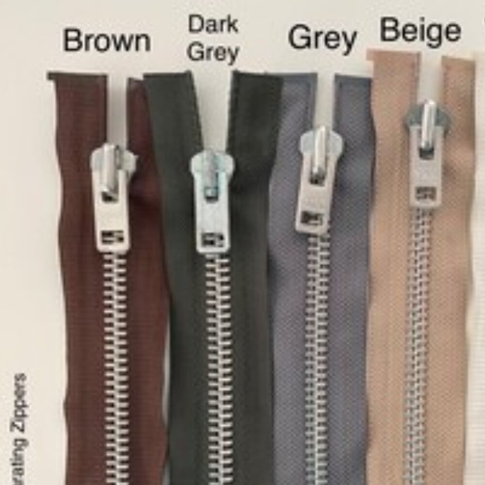 18-inch One-way Separating size 10 Metal Tooth high Quality zippers